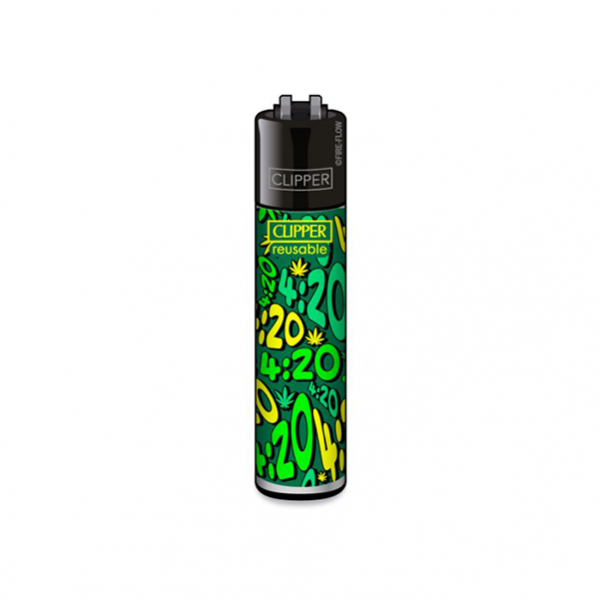 CLIPPER Feuerzeug It's 420 grün