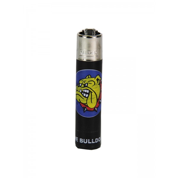 CLIPPER Feuerzeug Bulldog schwarz