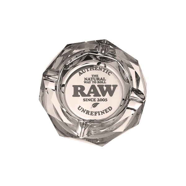 RAW Glass Ashtray Aschenbecher Crystal Darkside
