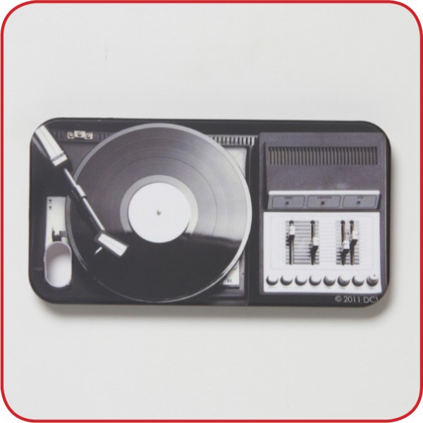 iPhone 4/4S Hülle Turntable schwarz (dci)