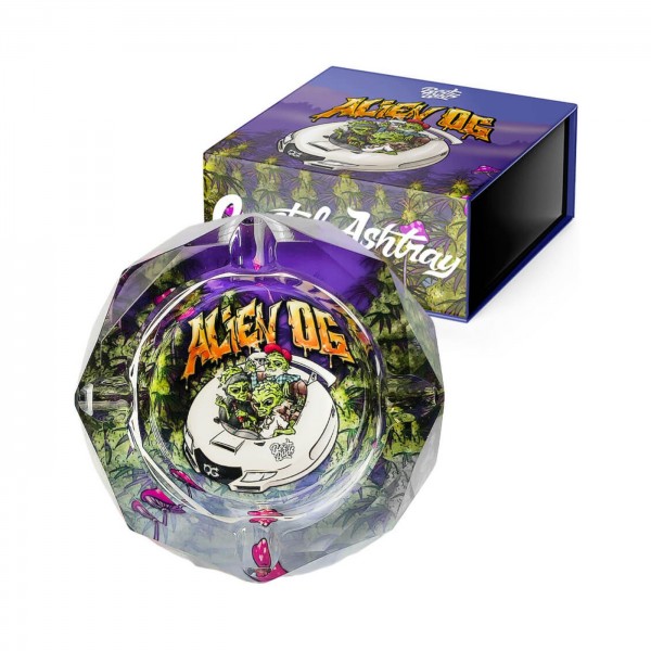 Best Buds Crystal Ashtray "Alien OG"