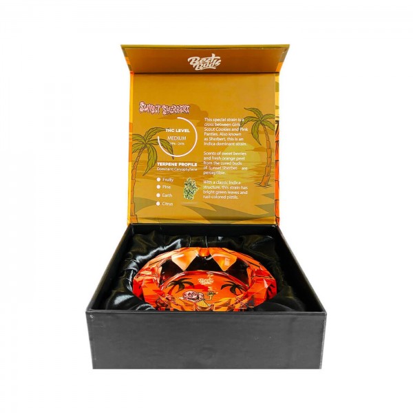 Best Buds Crystal Ashtray "Sunset Sherbert"
