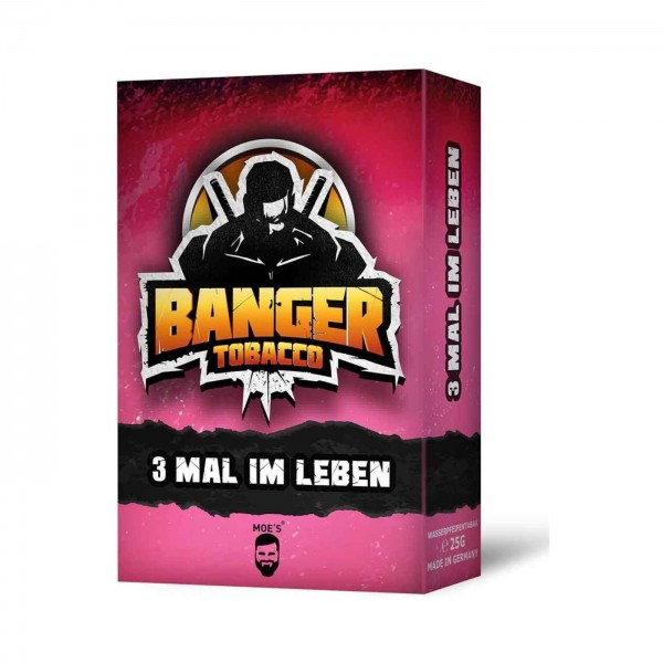 Banger Shishatabak 3 mal im Leben 25 g Packung