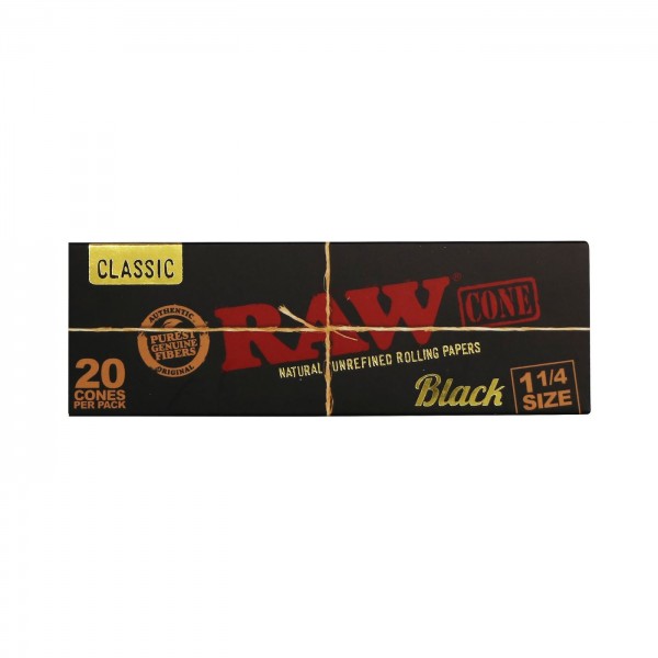 RAW Black Cones 1 1/4 20er Packung