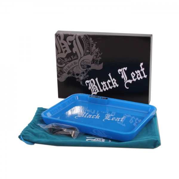 Black Leaf LED Rolling Tray blau