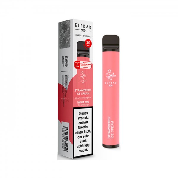 ELF BAR "Strawberry Ice Cream" Einweg E-Zigarette 20 mg