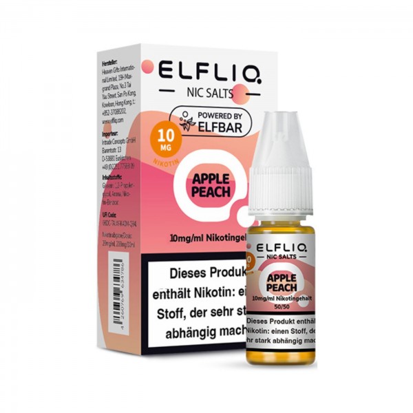 ELFBAR Elfliq Apple Peach Nikotinsalz Liquid 10ml