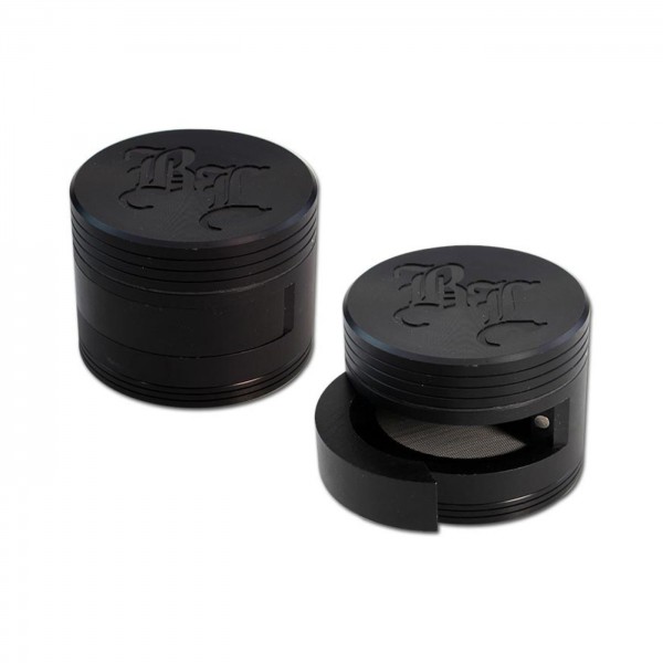 Black Leaf Dooor Alu-Grinder 3-tlg. mit Tür schwarz