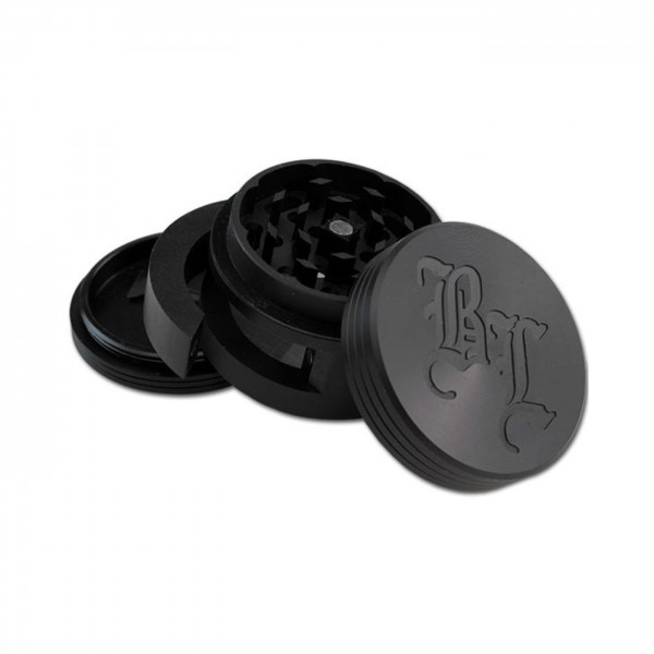 Black Leaf Dooor Alu-Grinder 3-tlg. mit Tür schwarz