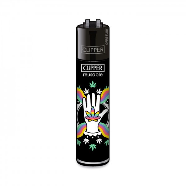 CLIPPER Feuerzeug 420 Rainbow Hand Plant