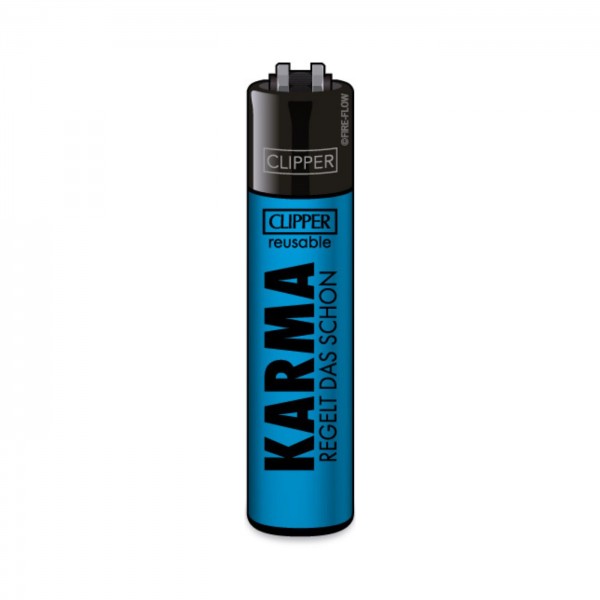 CLIPPER Feuerzeug Karma regelt das schon