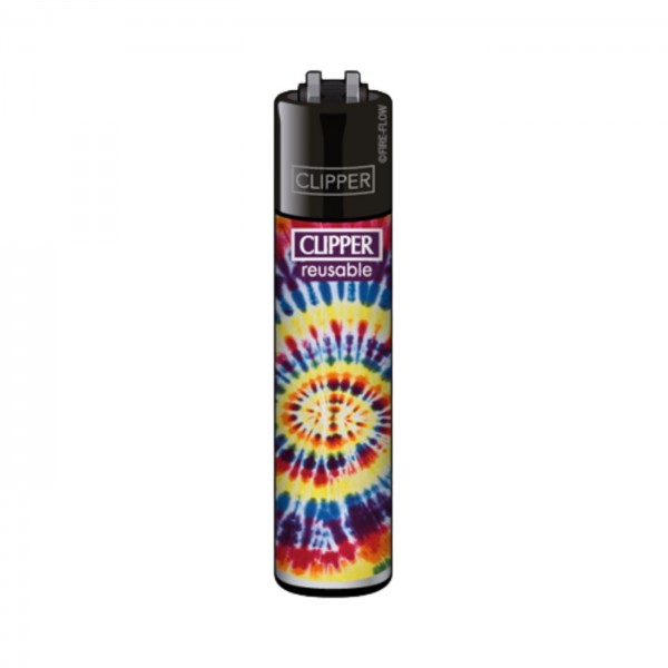 CLIPPER Feuerzeug Tie Dye lila