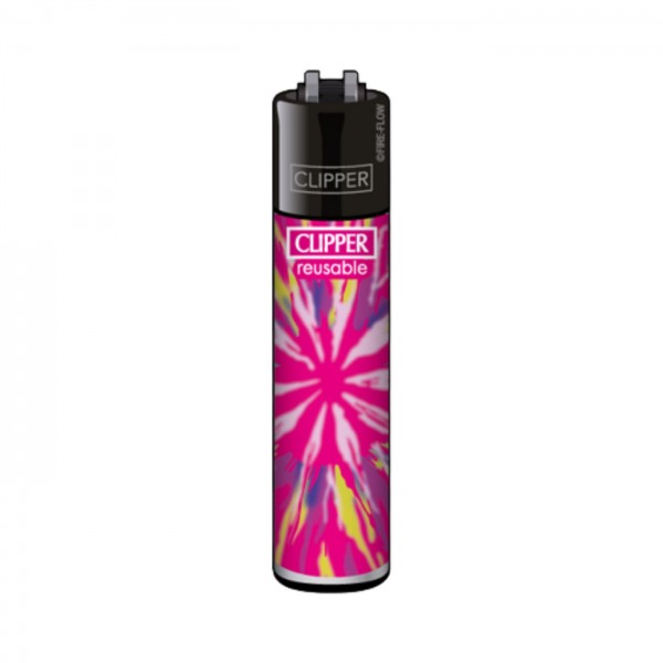 CLIPPER Feuerzeug Tie Dye rosa