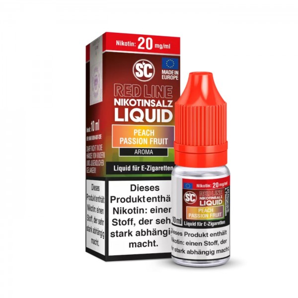 SC Red Line Peach Passionfruit Nikotinsalz Liquid