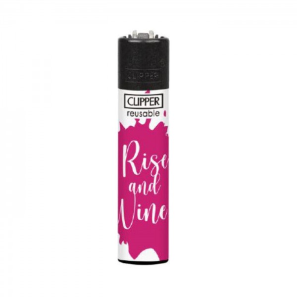 CLIPPER Feuerzeug Wineabulous "Rise and Wine"