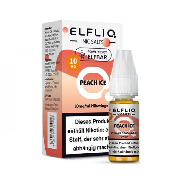 ELFBAR Elfliq Peach Ice Nikotinsalz Liquid 10ml