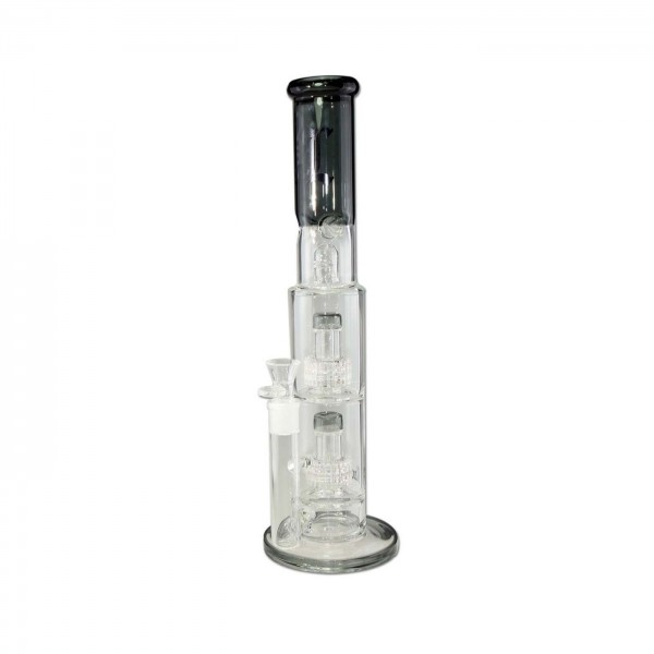 Black Leaf Icebong Double Trommelperkolator 40,5 cm grau