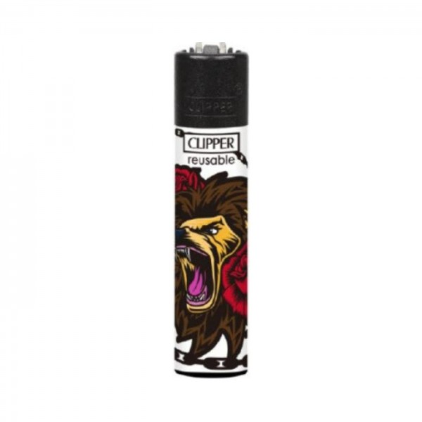 CLIPPER Feuerzeug Hardcore Jungle "Lion"
