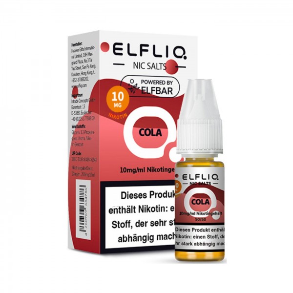 ELFBAR Elfliq Cola Nikotinsalz Liquid 10ml
