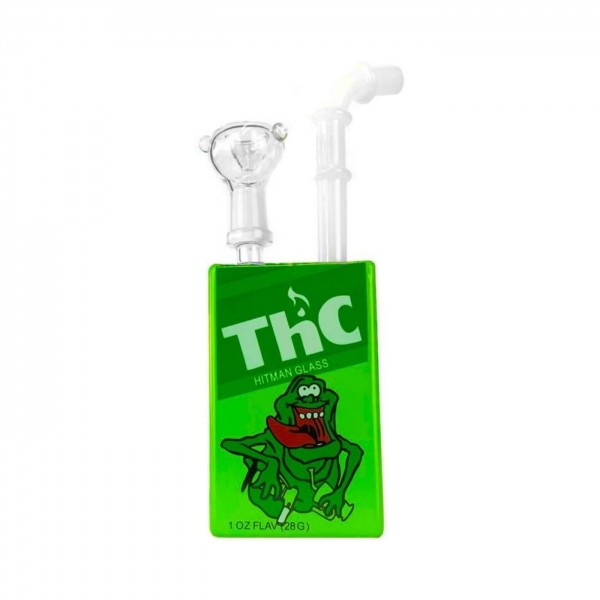 Juice Glass Bong Cartoon "THC Frog" 19 cm