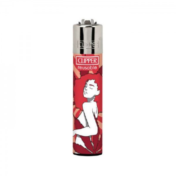 CLIPPER Feuerzeug Miss Mary Jane rot