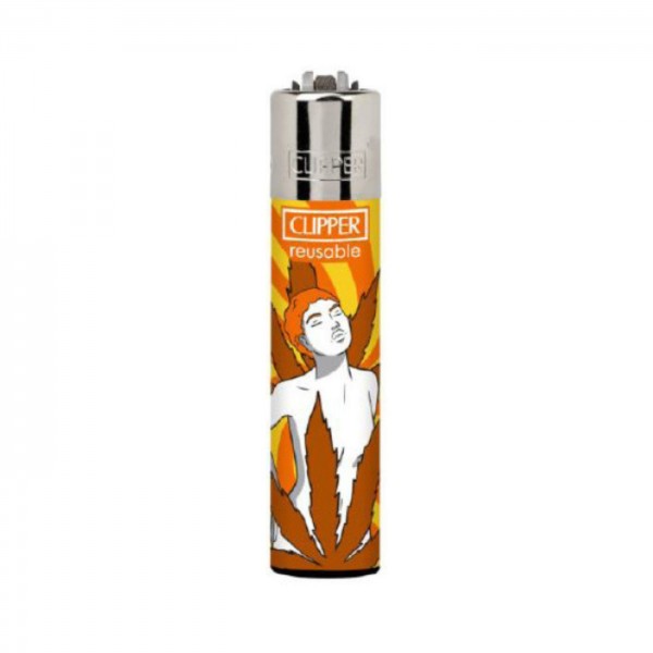 CLIPPER Feuerzeug Miss Mary Jane orange