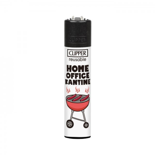 CLIPPER Feuerzeug Slogans #43 Home Office Kantine