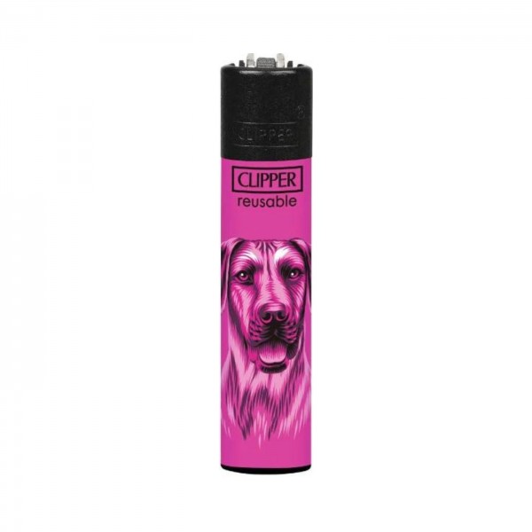 CLIPPER Feuerzeug Hunde rosa