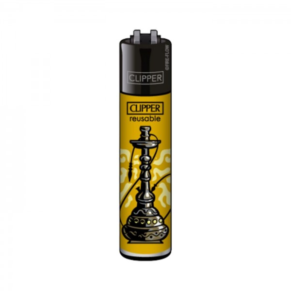 CLIPPER Feuerzeug Shisha gelb