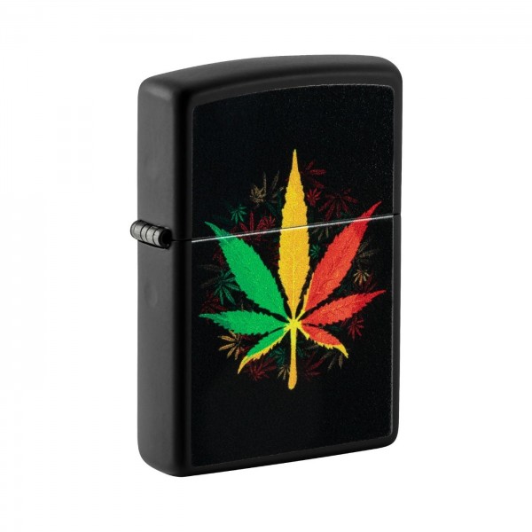 Zippo Feuerzeug Rasta Cannabis