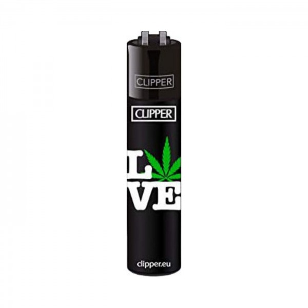 CLIPPER Feuerzeug Weed Statements #3 Love Weed