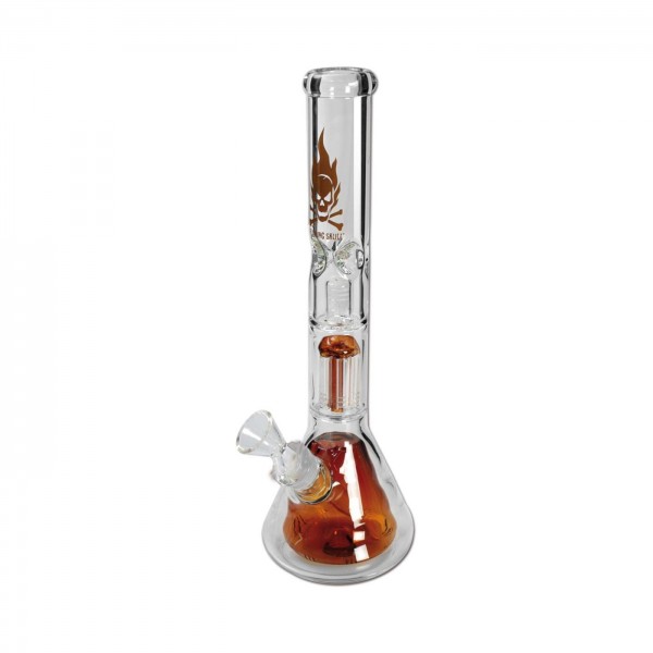 Black Leaf Erlenmeyerbong Ice 6-Arm Perko amber