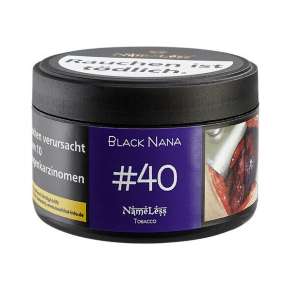 Nameless #40 Black Nana Shisha Tabak 25 g Dose