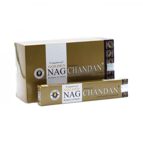 Golden Nag Räucherstäbchen Chandan 15 g