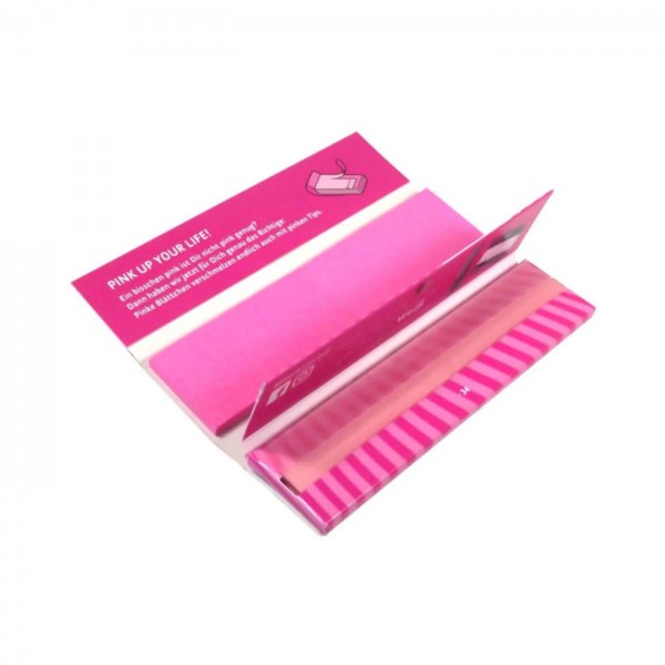 Gizeh Pink Extra Fine King Size Papers + Tips mit Magnet 26er Box