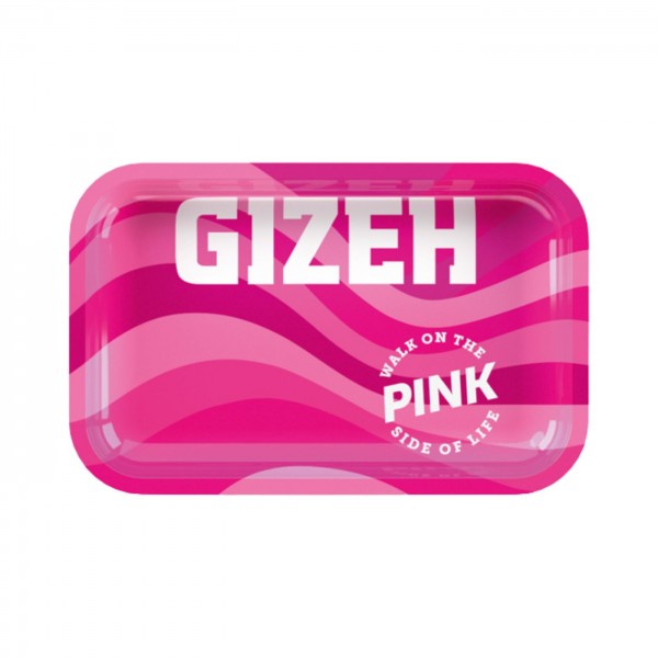 Gizeh Metal Rolling Tray All Pink