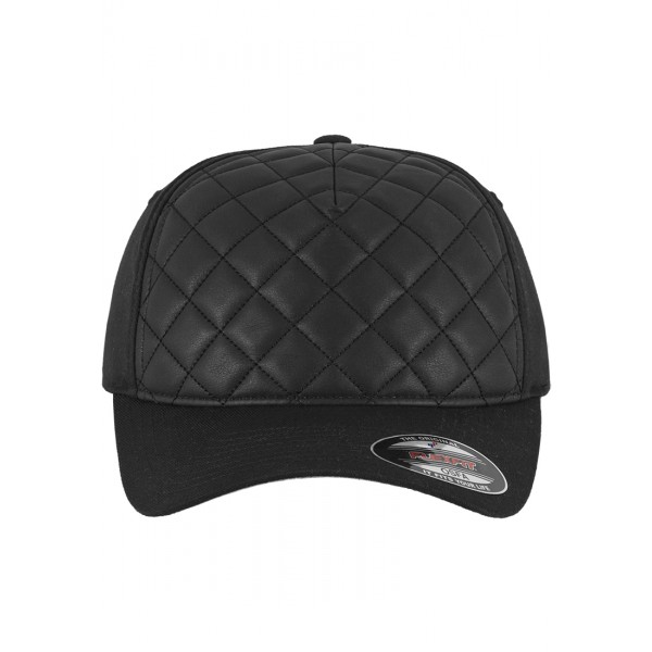 FLEXFIT Diamond Quilted Snapback schwarz