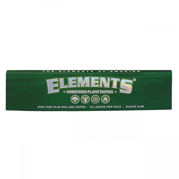 ELEMENTS Green Papers King Size Slim Heftchen einzeln