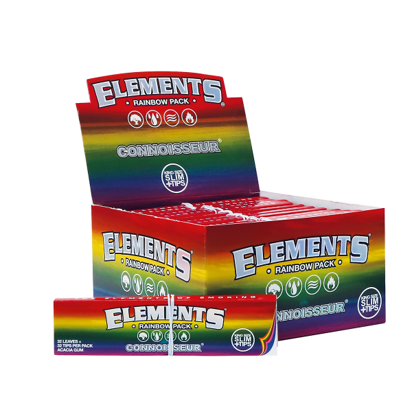 ELEMENTS Rainbow Connoisseur King Size + Tips