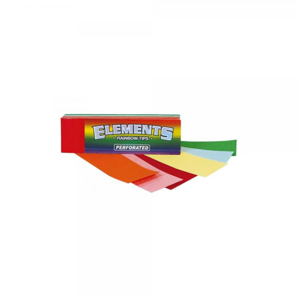 ELEMENTS Rainbow Perforated Filter Tips Heftchen einzeln