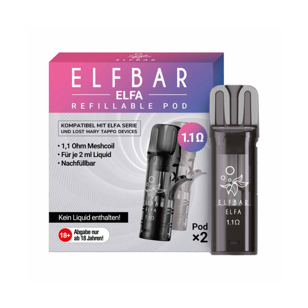 ELFBAR Elfa Empty Refillable Pod (2 Stück pro Packung)