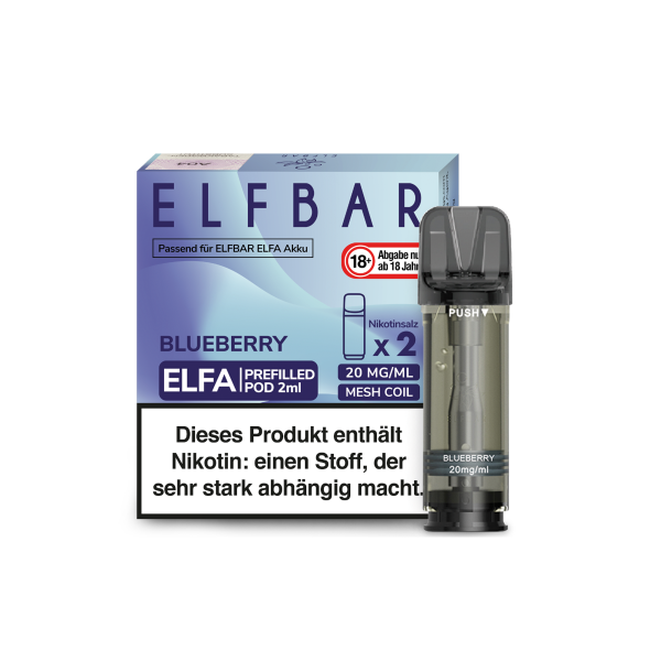 ELFBAR Elfa Blueberry Pod 20 mg (2 Stück pro Packung)