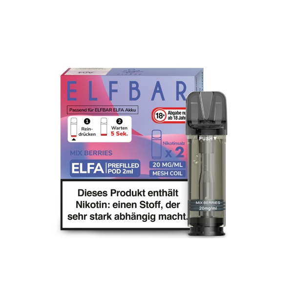 ELFBAR Elfa Mix Berries Pod 20 mg (2 Stück pro Packung)