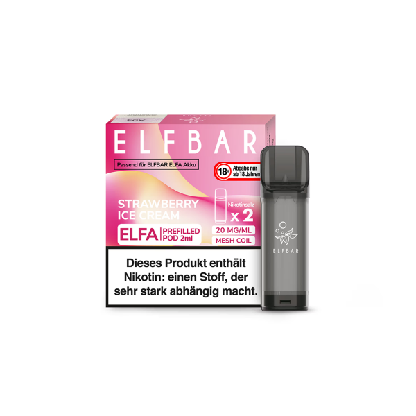 ELFBAR Elfa Strawberry Ice Cream Pod 20 mg