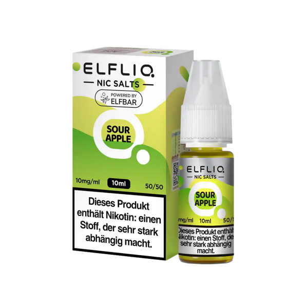 ELFBAR Elfliq Sour Apple Nikotinsalz Liquid 10ml