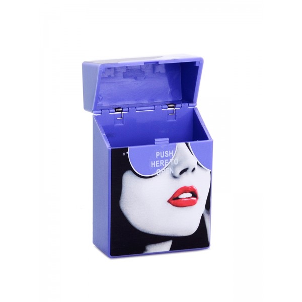 Zigaretten Click Box lila (Girl)