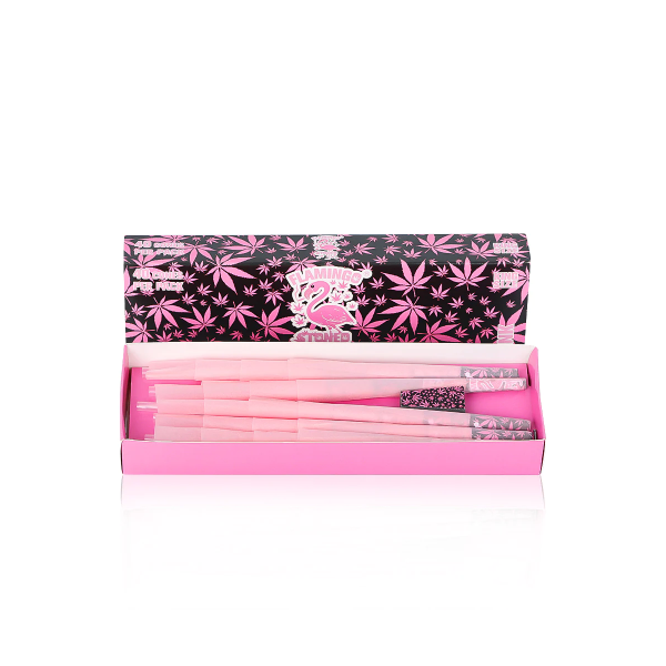 Flamingo Stoned pinke Cones 32er Packung