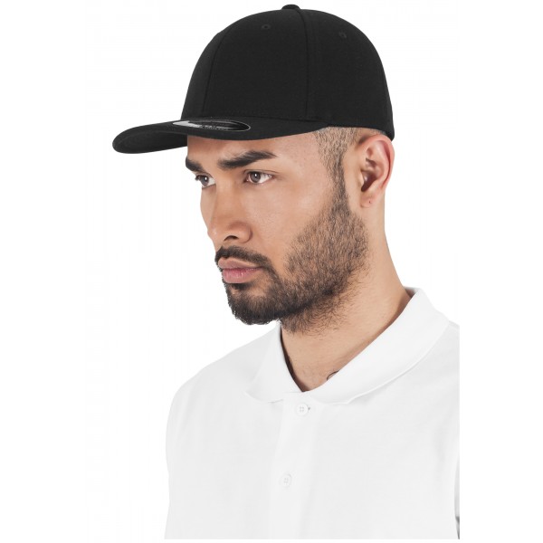 FLEXFIT Double Jersey schwarz