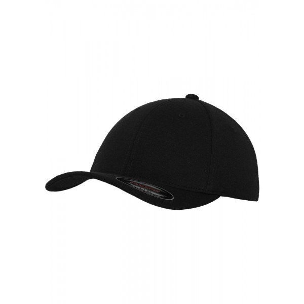 FLEXFIT Double Jersey schwarz