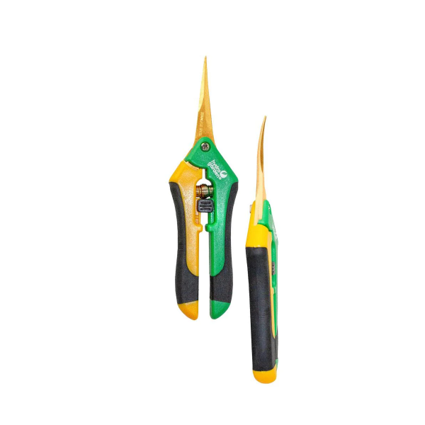 Präzisionsschere mit gebogener Klinge titanbeschichtet